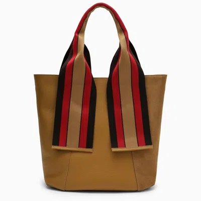 Shop Zanellato Beige Leather Tote Bag