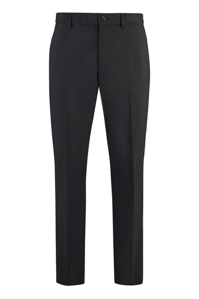 Shop Department 5 Wool Blend Trousers In Black