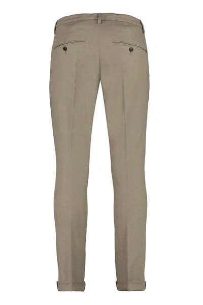 Dondup Chino Trousers Featuring Roll-up Cuffs In Brown