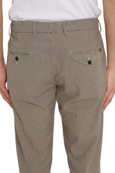 Dondup Men's Joe Prince-of-wales Checked Trousers In Beige