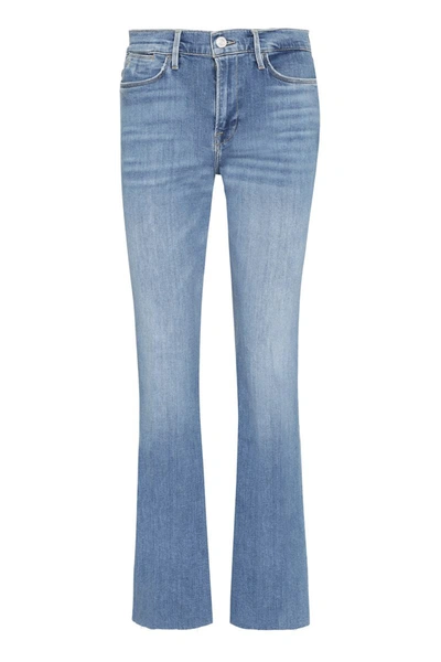 Frame Le Crop Mini Boot Jeans In Denim