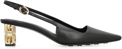 Shop Givenchy G Cube Leather Pumps In Black