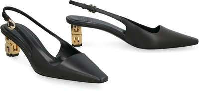Shop Givenchy G Cube Leather Pumps In Black