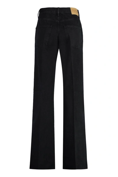 Shop Gucci 5-pocket Straight-leg Jeans In Black
