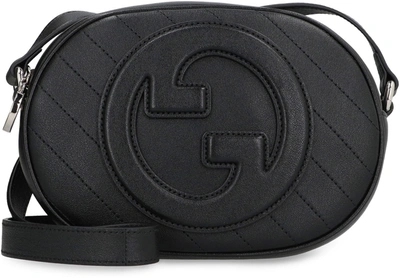 Shop Gucci Blondie Mini Crossbody Bag In Black