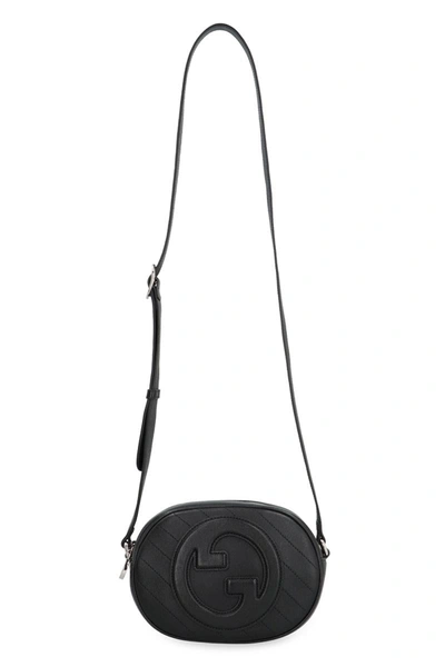 Shop Gucci Blondie Mini Crossbody Bag In Black