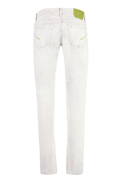 Handpicked Tory Burch Orvieto Tapered Fit Jeans In Grey