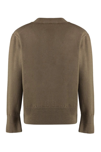Shop Our Legacy Compressed Merino Wool Cardigan In Brown
