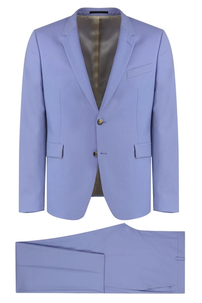 Shop Paul Smith Wool And Mohair Two Piece Suit In Lilac
