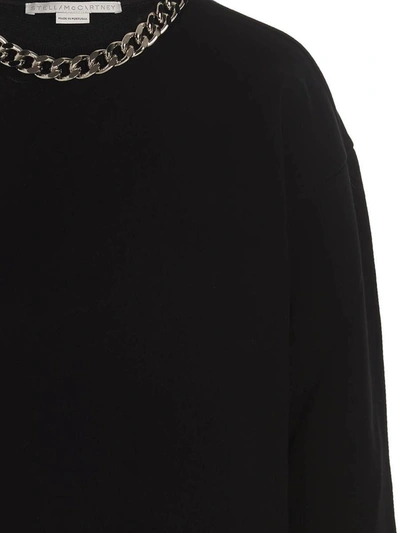 Shop Stella Mccartney 'falabella Chain' Sweatshirt In Black