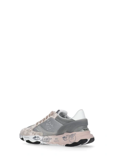 Shop Premiata White  Sneakers Grey