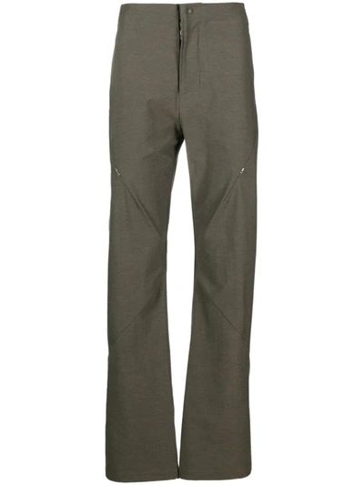 Shop Post Archive Faction (paf) Cotton Blend Trousers In Green