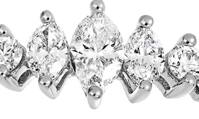 Bony Levy 18k White Gold Graduated Round & Marquise Diamond Ring In 18k White Gold