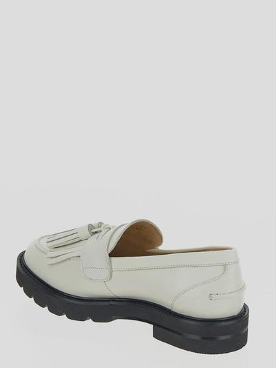 Shop Stuart Weitzman Mila Lift Loafers In White