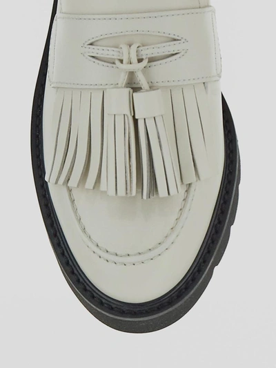 Shop Stuart Weitzman Mila Lift Loafers In White