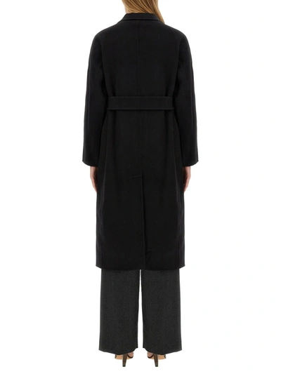 Shop Theory Belted Coat In Black