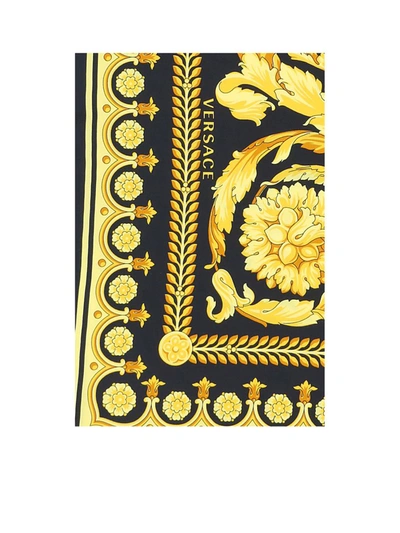 Shop Versace Scarves In Black Gold