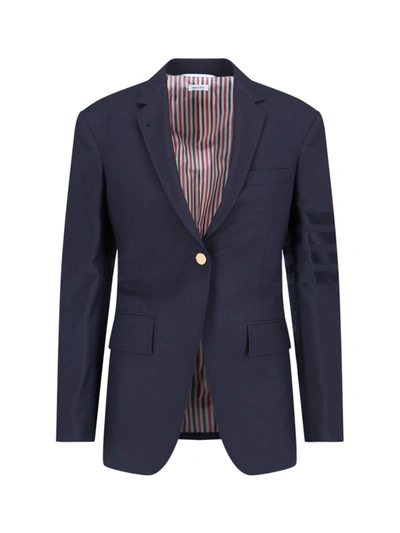 Shop Thom Browne Jackets In Blue