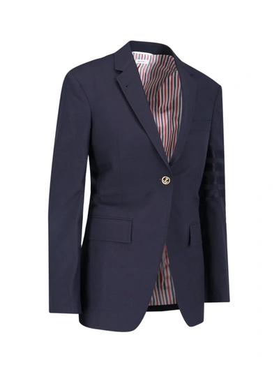 Shop Thom Browne Jackets In Blue