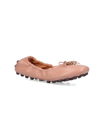 Tod's Flat Shoes In Pink