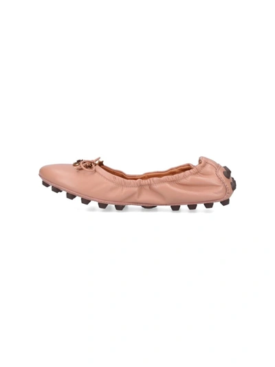 Tod's Flat Shoes In Pink