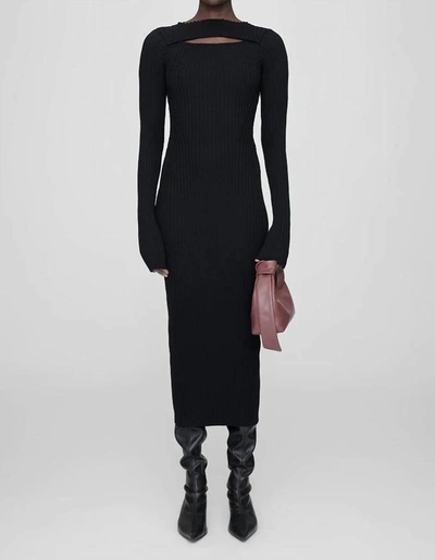 Shop Anine Bing Lora Dress In Black