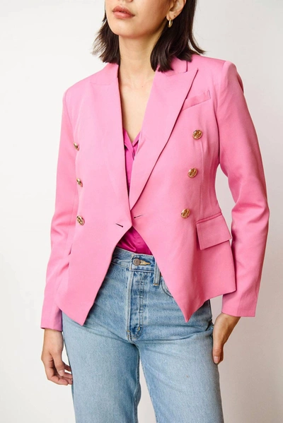 Shop Walter Baker Phelps Blazer In Candy Pink In Multi