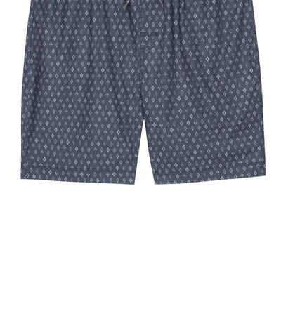 Shop Rails Men's Kian Short In Diamond Block Navy In Multi