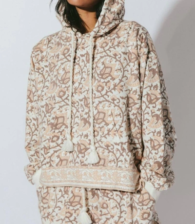Cleobella Jaidev Hoodie In Greece Block Print In Multi