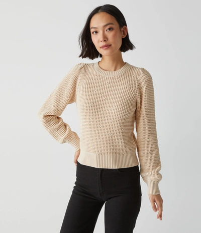 Shop Michael Stars Francesca Pearl Sweater In Oatmeal