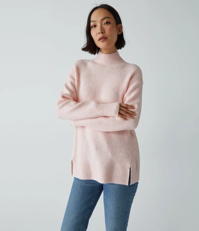 Shop Michael Stars Zion Mock Neck Sweater In Bliss