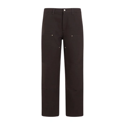 Shop Carhartt Wip  Double Knee Pants In Brown