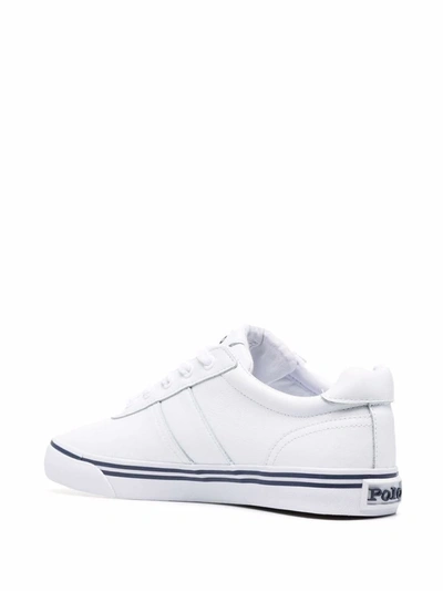 Shop Ralph Lauren Logoed Sneaker In White