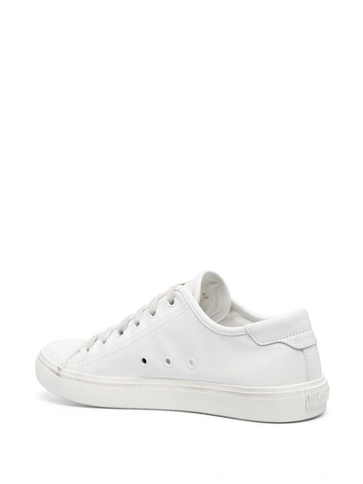 Shop Saint Laurent "malibu" Low-top Sneakers In White