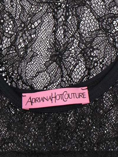 Shop Adriana Hot Couture Top In Black