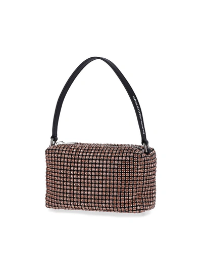 Alexander Wang Heiress" Metallic Chain Knit Shoulder Bag In Orange