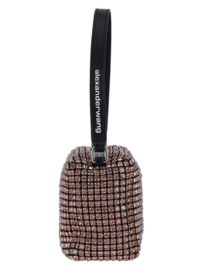 Alexander Wang Heiress" Metallic Chain Knit Shoulder Bag In Orange
