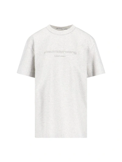 Shop Alexander Wang T-shirts And Polos In Grey