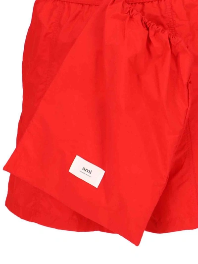 Shop Ami Alexandre Mattiussi Ami Sea Clothing In Red