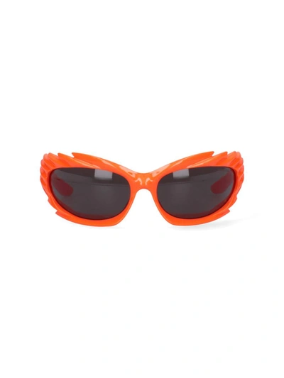 Shop Balenciaga Sunglasses In Orange