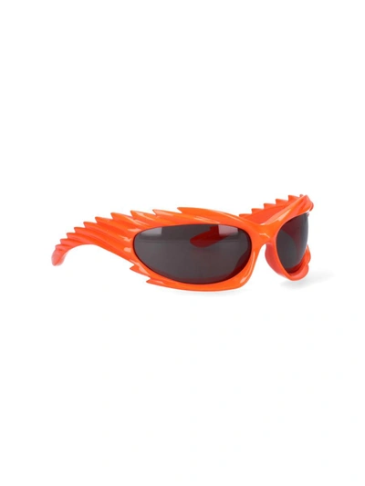 Shop Balenciaga Sunglasses In Orange