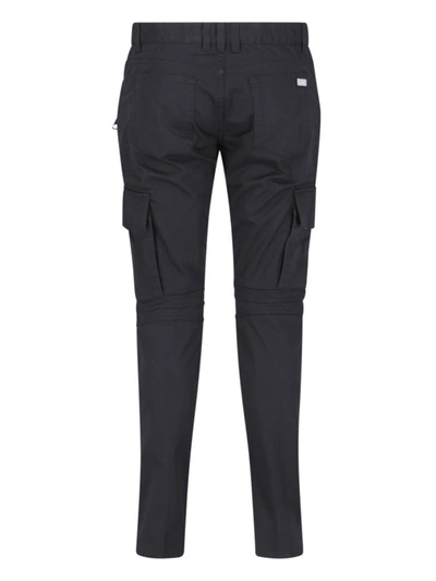 Shop Balmain Trousers In Black