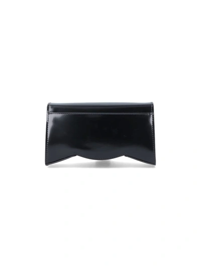 Christian Louboutin Loubi54 Large Leather Crossbody Clutch In Black
