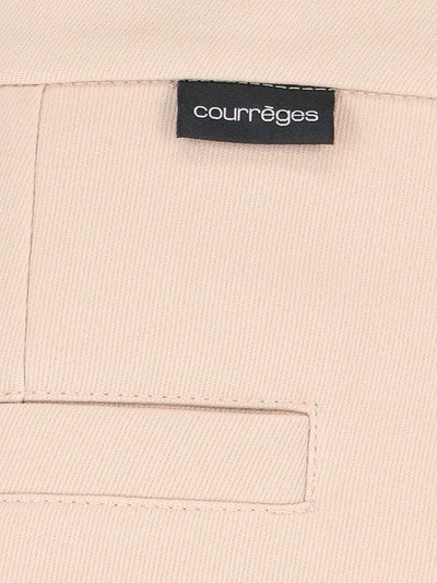 Shop Courrèges Trousers In Beige