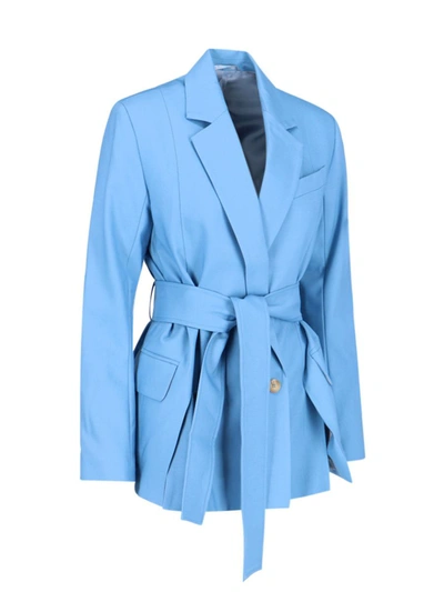 Eudon Choi Kathe Long Sleeved Dress In Blue