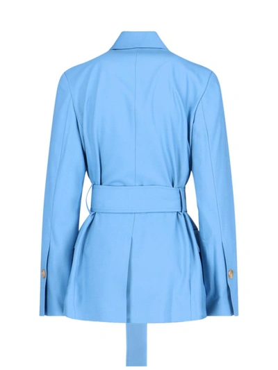 Eudon Choi Kathe Long Sleeved Dress In Blue