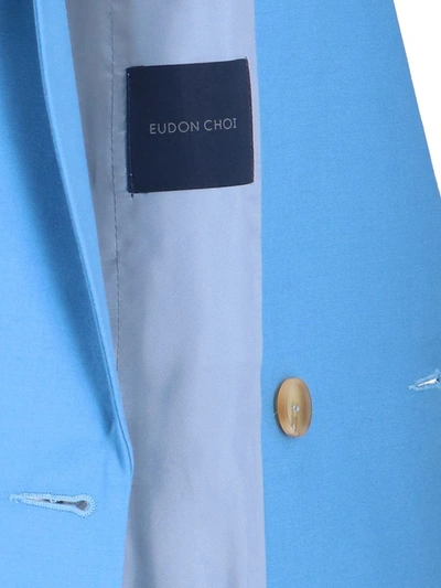 Eudon Choi Kathe Long Sleeved Dress In Blue
