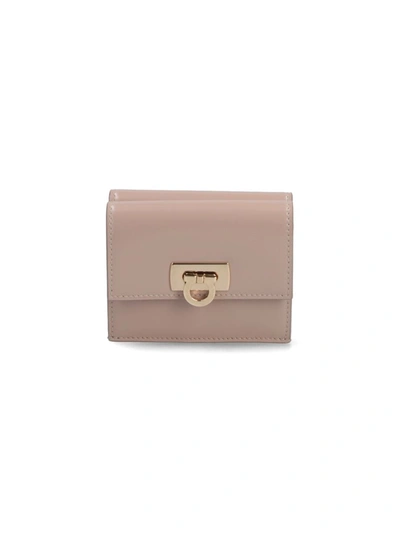 Shop Ferragamo Wallets In Beige