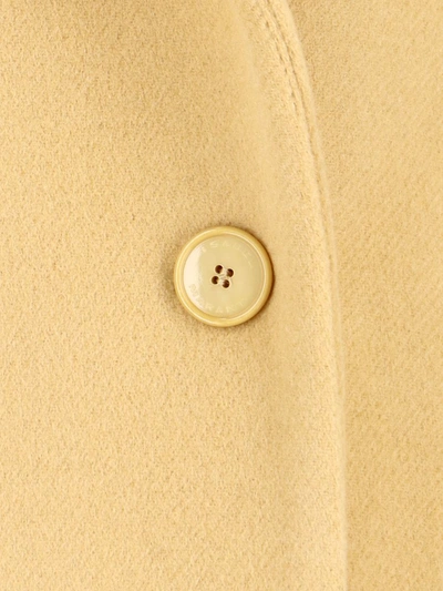 Isabel Marant Coat In Virgin Wool And Cashmere In Yellow