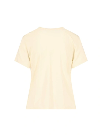 Shop Khaite T-shirts And Polos In Yellow